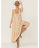 Image #1 - Angie Women's Stripe Tier Midi Dress, Yellow, hi-res