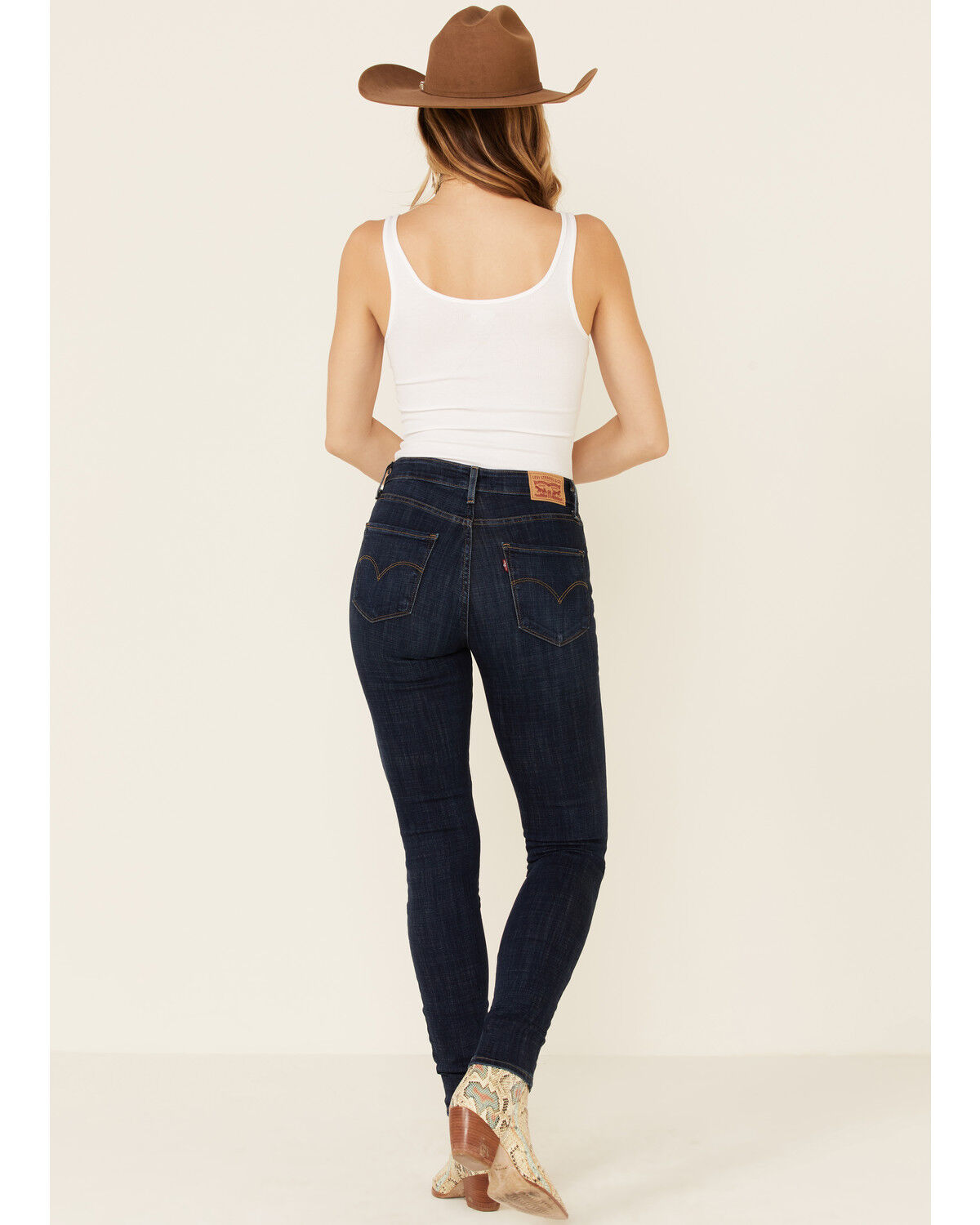 levi's 721 high rise skinny washed black