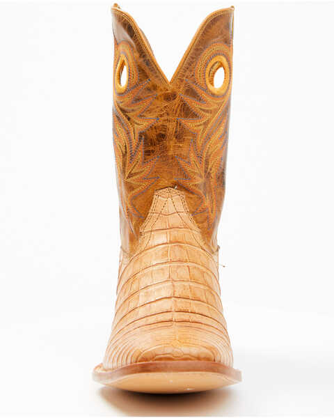 Cody James Men's Exotic Caiman Belly Western Boots - Broad Square Toe, Tan, hi-res