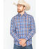 Image #1 - Wrangler Retro Men's Paisley Plaid Snap Long Sleeve Western Shirt, , hi-res