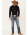Image #2 - Rock & Roll Denim Men's Medallion Geo Print Long Sleeve Pearl Snap Western Shirt, Grey, hi-res