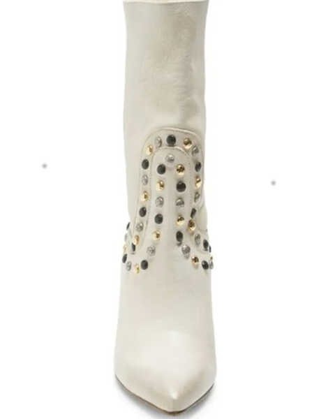 Image #3 - Free People Women's Dakota Heel Studded Western Boots - Pointed Toe , White, hi-res