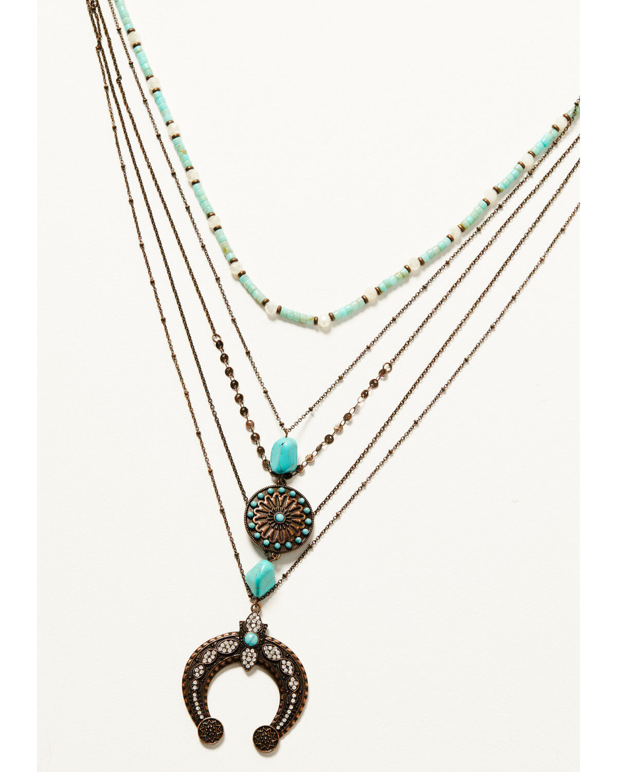 Image #1 - Shyanne Women's Mystic Skies Multi Layered Necklace, Rust Copper, hi-res