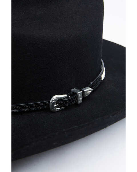 Stitched Basketweave Leather Hat Band, , hi-res