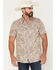 Image #1 - Moonshine Spirit Men's Regal Rebellion Paisley Print Short Sleeve Snap Western Shirt, Purple, hi-res