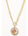 Image #1 - Shyanne Women's Western Muse Horse Cameo Necklace, Gold, hi-res