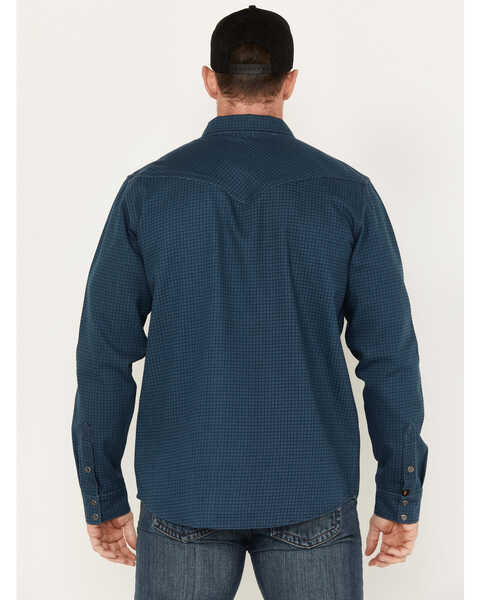 Image #4 - Cody James Men's FR Long Sleeve Pearl Snap Work Shirt, Blue, hi-res