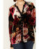 Image #3 - Johnny Was Women's Rose Floral Velvet Long Sleeve Shirt , Multi, hi-res
