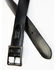 Image #2 - Brothers and Sons Men's Burnished Leather Belt, Black, hi-res