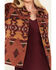 Image #3 - Idyllwind Women's Lane Southwestern Print Shacket, Pecan, hi-res