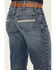 Cinch Men's White Label Medium Stonewash Relaxed Straight Rigid Denim, Medium Wash, hi-res