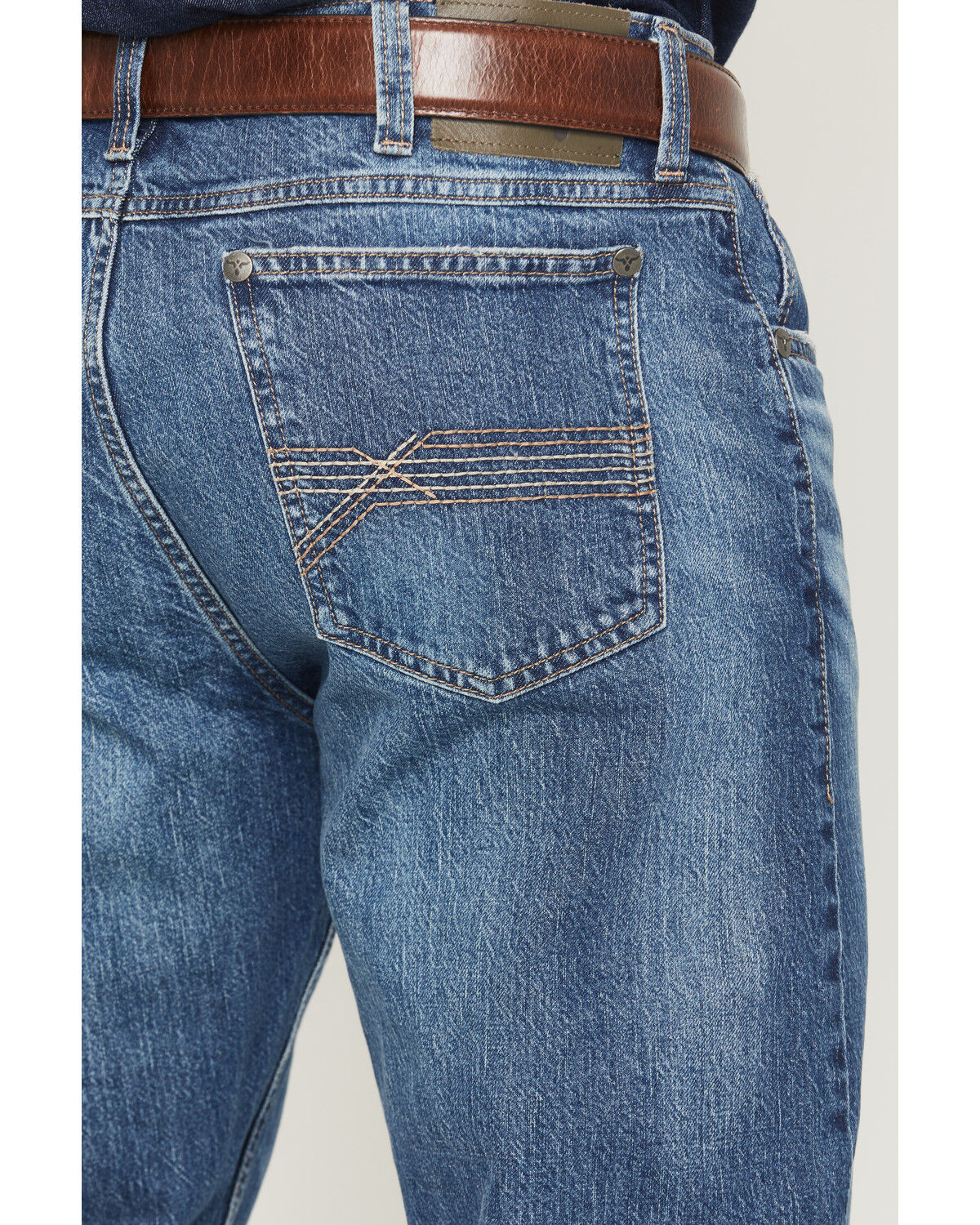 Image #3 - Wrangler 20X Men's 42MWX Chandler Medium Wash Vintage Bootcut Stretch Denim Jeans, Medium Wash, hi-res
