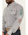 Image #3 - Wrangler Men's Mexico Flag Logo Geo Print Long Sleeve Button-Down Western Shirt, Grey, hi-res