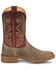 Image #2 - Justin Men's Pickett Western Boots - Broad Square Toe, Grey, hi-res