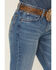 Image #2 - Wrangler Retro Women's Allison Dark Wash Mid Rise Mae Trouser Stretch Denim Jeans, Dark Wash, hi-res