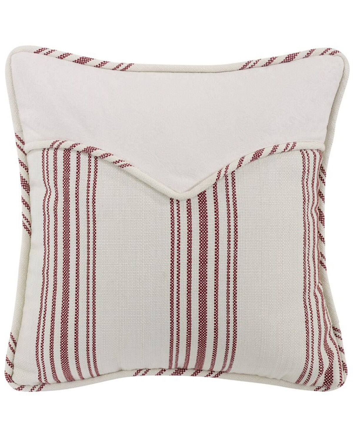 Image #1 - HiEnd Accents Red Stripe Envelope Pillow, Red, hi-res