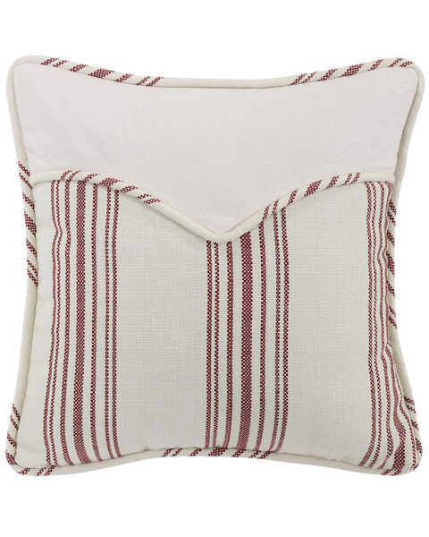 HiEnd Accents Red Stripe Envelope Pillow - 18" x 18", Red, hi-res