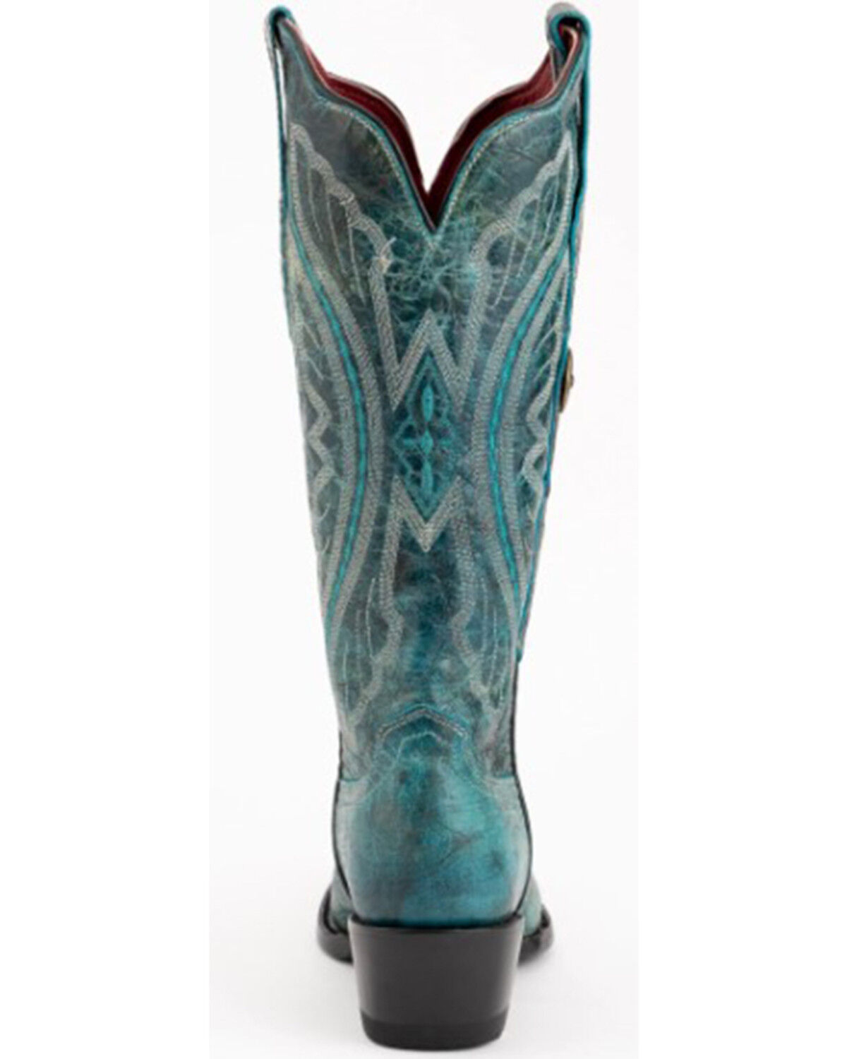 Image #4 - Ferrini Women's Twilight Western Boots - Snip Toe, Teal, hi-res