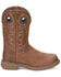 Image #2 - Justin Men's Rush Western Work Boots - Composite Toe, Brown, hi-res