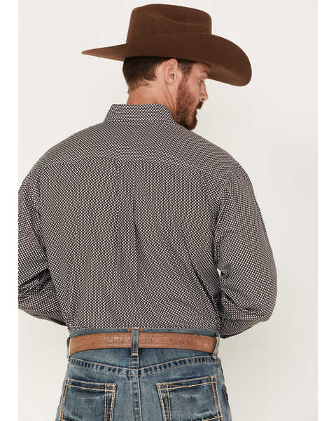 Image #4 - Cinch Men's Diamond Geo Print Long Sleeve Button-Down Western Shirt, Multi, hi-res