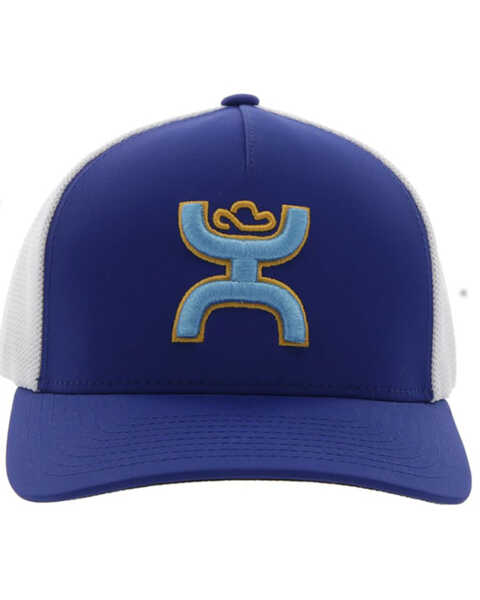 Image #3 - Hooey Men's Coach Logo Embroidered Trucker Cap, Blue, hi-res