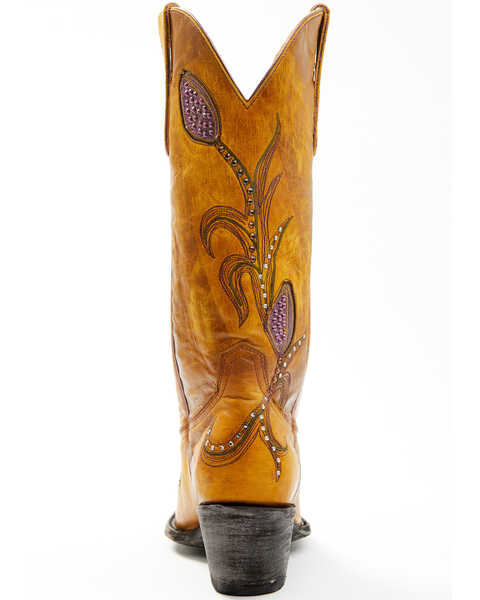 Image #5 - Old Gringo Women's Delany Western Boots - Snip Toe, Yellow, hi-res