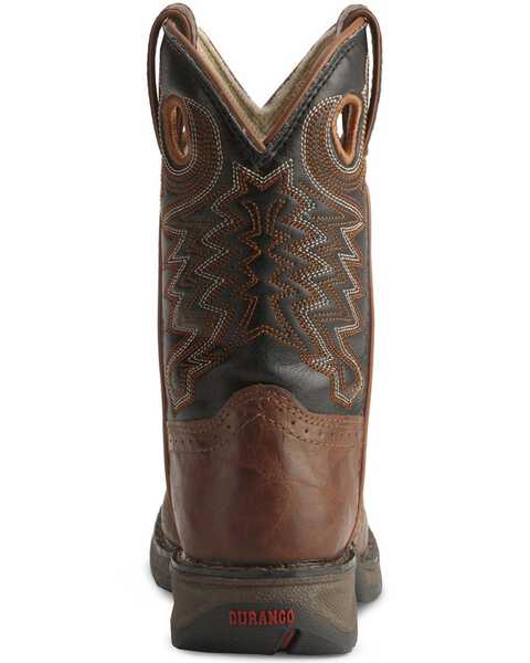 Durango Boys' Lil Rebel Cowboy Boots - Round Toe, Chestnut, hi-res