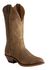Image #1 - Boulet Men's Western Boots - Round Toe, Amber Brn, hi-res