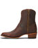 Image #3 - Lane Women's Plain Jane Western Booties - Round Toe, Cognac, hi-res