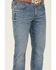 Wrangler Retro Premium Men's Eagleton Light Wash Stretch Slim Bootcut Jeans , Blue, hi-res