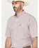 Image #2 - George Strait by Wrangler Men's Plaid Print Short Sleeve Button-Down Western Shirt, Blue, hi-res