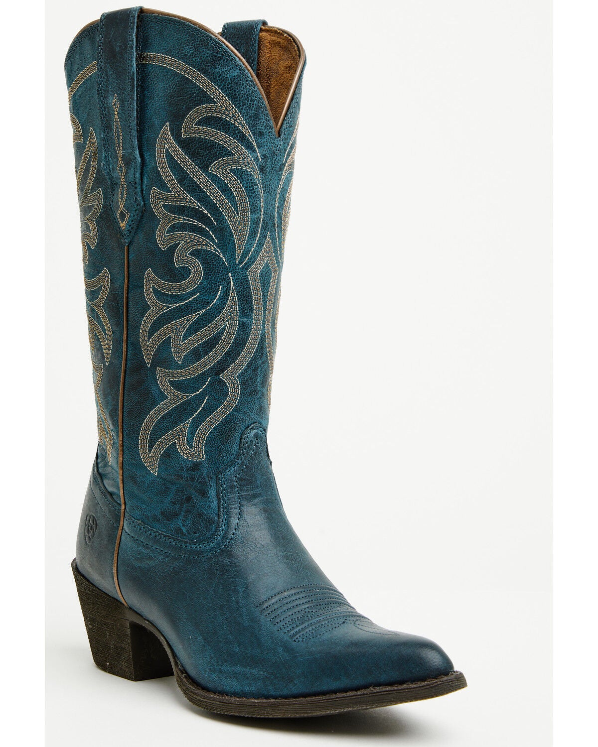 Image #1 - Ariat Women's Heritage Western Western Boots - Round Toe, Blue, hi-res