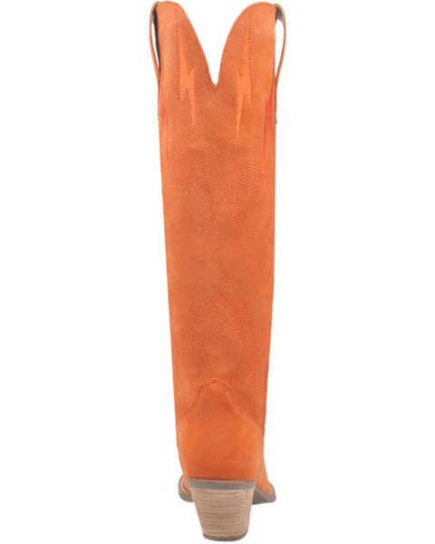 Image #5 - Dingo Women's Thunder Road Western Performance Boots - Pointed Toe, Orange, hi-res