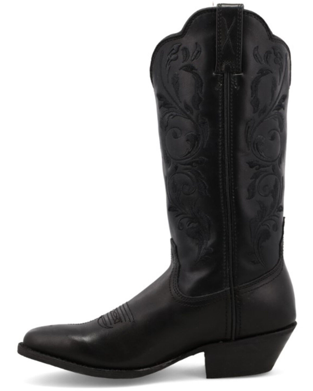 Image #3 - Twisted X Women's 12" Western Boot - Round Toe, Black, hi-res
