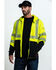 Image #1 - Ariat Men's FR Hi-Vis Full Zip Hooded Work Jacket - Big , Bright Yellow, hi-res