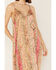 Image #3 - By Together Women's Floral Print V Neck Sleeveless Dress, Coral, hi-res