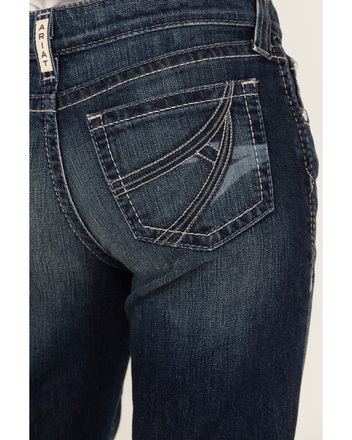 Image #4 - Ariat Girls' Ariana Bootcut Denim Jeans, Blue, hi-res
