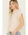 Image #2 - Shyanne Women's Plaid Print Tie-Front Camp Shirt, Sand, hi-res
