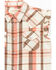 Image #2 - Shyanne Toddler Girls' Plaid Print Ruffle Sleeve Western Pearl Snap Shirt, Cream, hi-res
