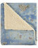 Image #2 - HiEnd Accents Lee Western Washed Denim Teddy-Backed Throw Blanket, Blue, hi-res
