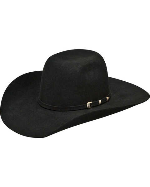 Image #1 - Ariat Kids' Felt Cowboy Hat , Black, hi-res