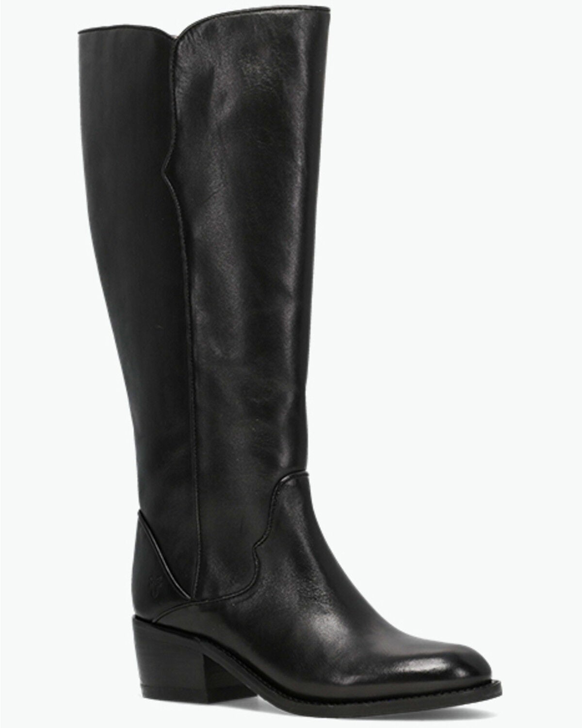 Frye Women's Carson 2 Piping Tall Wide Calf Fashion Boots - Round Toe, Black, hi-res