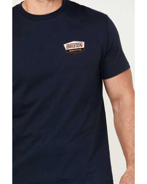Image #4 - Brixton Men's Regal Logo Short Sleeve Graphic T-Shirt, Medium Blue, hi-res