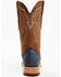 Image #5 - Tanner Mark Men's Exotic Python Western Boots - Broad Square Toe, Blue, hi-res