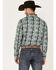 Image #4 - Wrangler Men's Checotah Long Sleeve Snap Western Shirt, Grey, hi-res