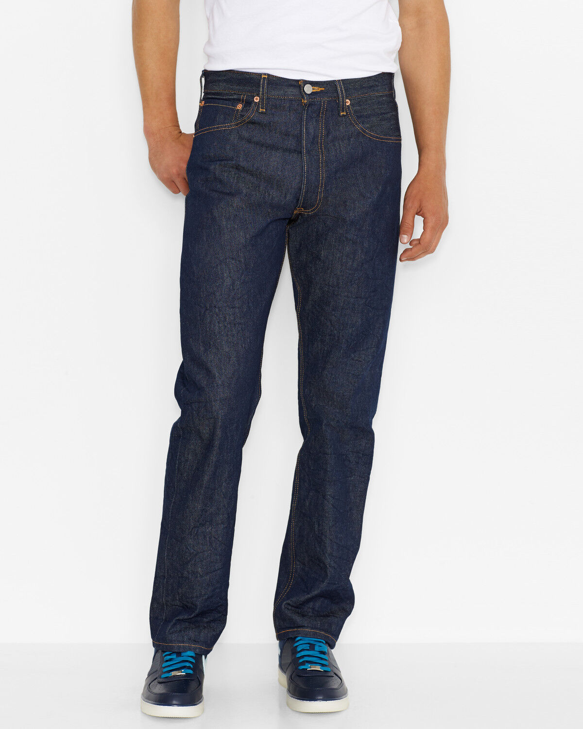 Levi's Men's 501 Indigo Original Shrink 