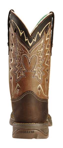 Image #7 - Durango Women's Let Love Fly Rebel Western Performance Boots - Broad Square Toe, Distressed, hi-res