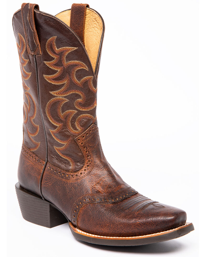 Rank 45 Men's Babuino Western Boots - Narrow Square Toe, Brown, hi-res