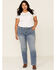Image #1 - Ariat Women's R.E.A.L. Alabama Whitney Straight Jeans - Plus, Blue, hi-res