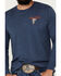 Image #4 - Cody James Men's Country On Steerhead Logo Long Sleeve Graphic T-Shirt , Navy, hi-res